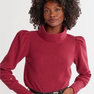 Dudley Stephens Palace M Burgundy Fleece Sweater